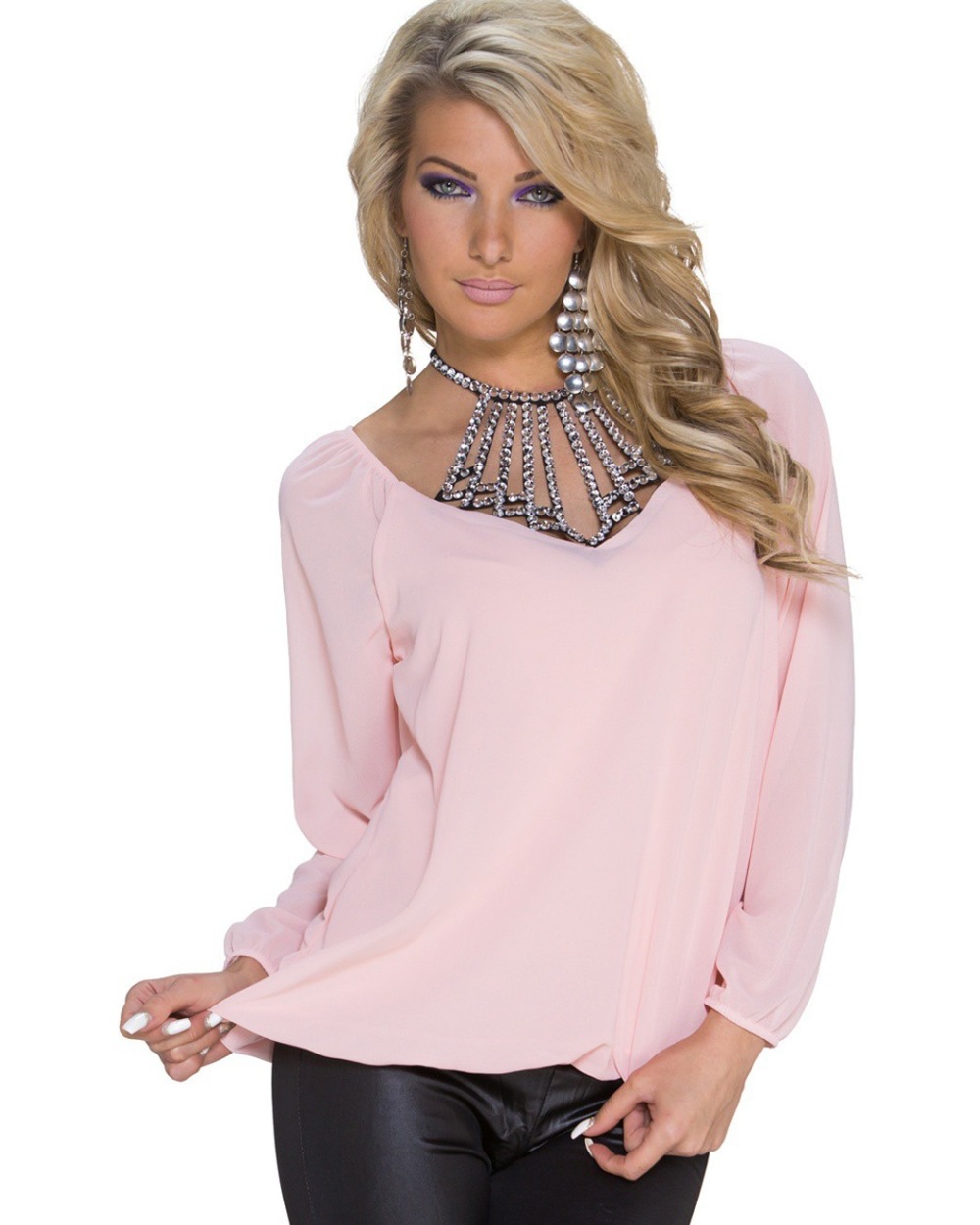 Bluse Strasssteine
