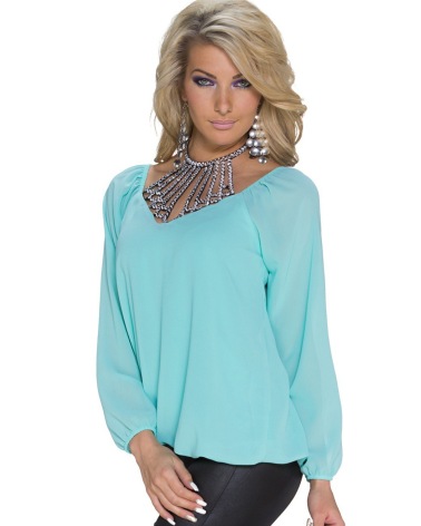 Bluse Strass