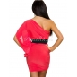 Kleid Pronto Moda - One Shoulder - Koralle