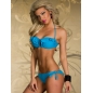 Bikini Rae - Bandeau Volants - Blau