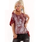 Langarmshirt 5People!S - Metallic - Beere