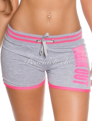 Sporty Shorts Koucla - Work Out - Grau/Pink