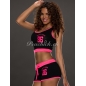 Sporty Pants + Top Fashion - Sweet Love 86 - Schwarz/Pink