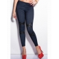 Leggings Fashion - Jeanslook - Blau