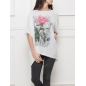 Kurzarmshirt Made In Italy - Rose - Weiss