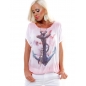 Kurzarmshirt Fashion - Anker - Rosa/Bunt