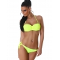 Bikini Power Flower - Volants - Neongelb