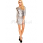 Minikleid Ethina - Glanz - Silber