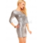 Minikleid Ethina - Glanz - Silber