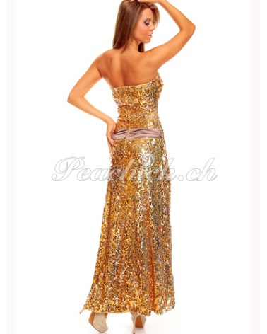 Maxikleid Mayaadi - Masche - Rosa/Schwarz