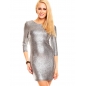 Minikleid Ethina - Glanz - Silber