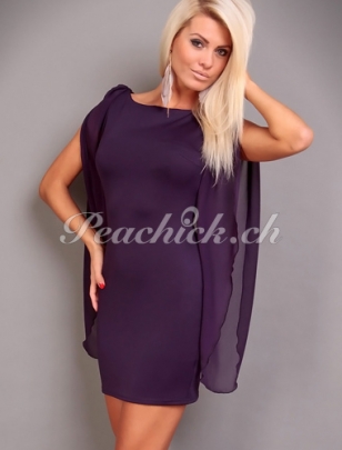 Kleid Mayaadi - Chiffon - Violett