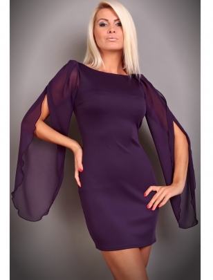 Kleid Mayaadi - Chiffon - Violett