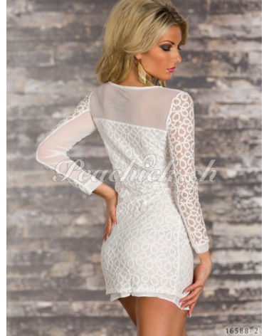 Kleid CC Fashion - Spitze - Weiss