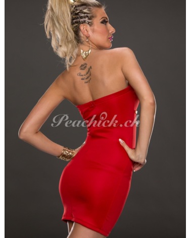 Minikleid Ethina - Cutouts - Rot