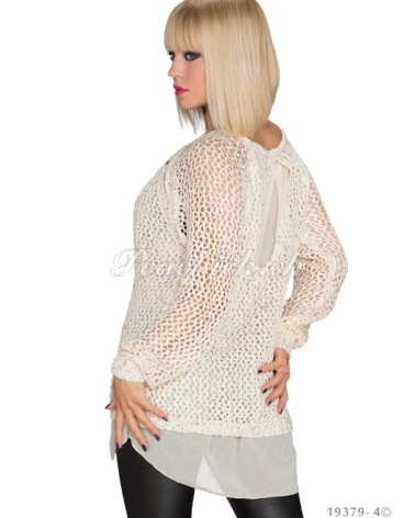 Pullover M&G - Chiffon - Weiss
