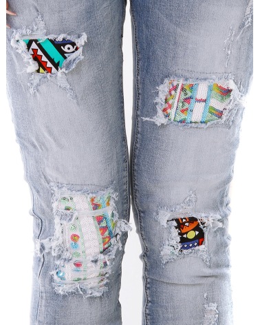 Jeans Mozzaar - Boyfriend - Blau
