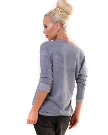 Langarmshirt Livan's - Peace Herz - Beige