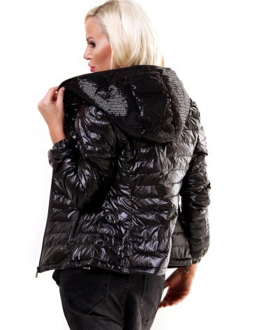 Steppjacke Queen Drama - Pailletten - Kupfer