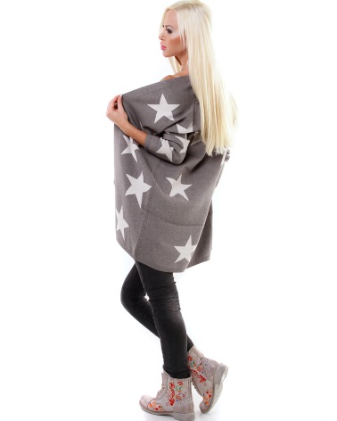 Jacke Bluoltre - Stern - Grau