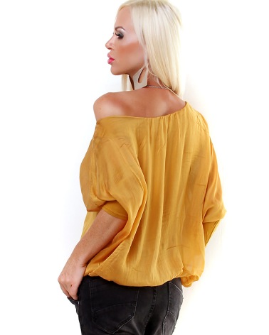 Bluse H Trend - Seide - Creme