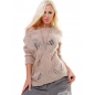 Pullover Blossun - Lochmuster - Beige