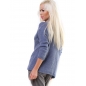 Pullover Blossun - Lochmuster - Blau