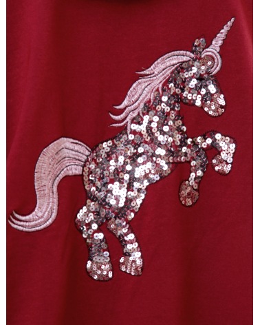 Jacke Styled in Italy - Einhorn - Weinrot
