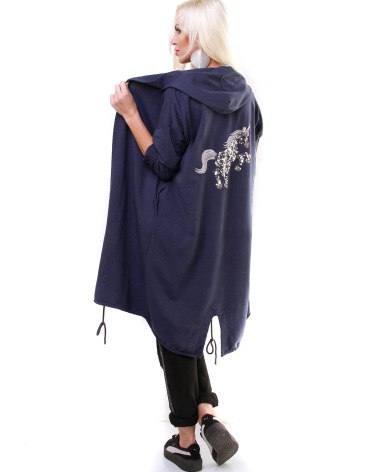 Jacke Styled in Italy - Einhorn - Weinrot