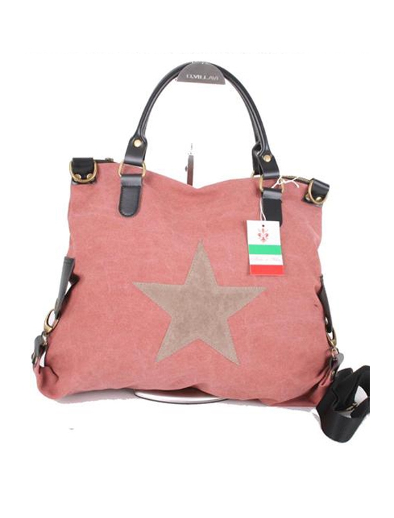 Shopper Bag - Grosser Stern - Rosa