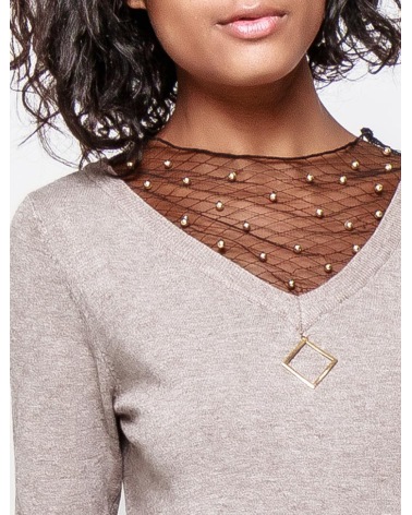 Pullover Sovogue - VAusschnitt - Cinder