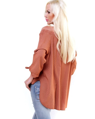Bluse Fashion - Stripes - Rost