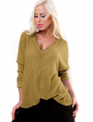 Pullover Style - VAusschnitt - Grau