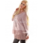 Pullover my - Volants - Rosa