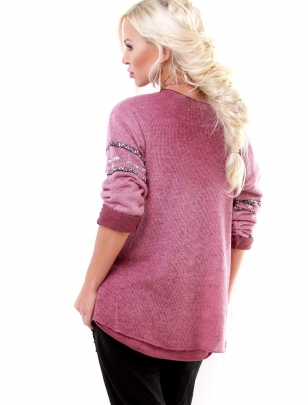 Pullover 5People!S - Stern - Berry