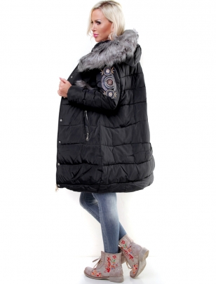 Jacke Honey Winter - Stickerei - Schwarz