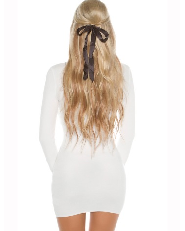Strickkleid Koucla -  2in1 Optik - Creme