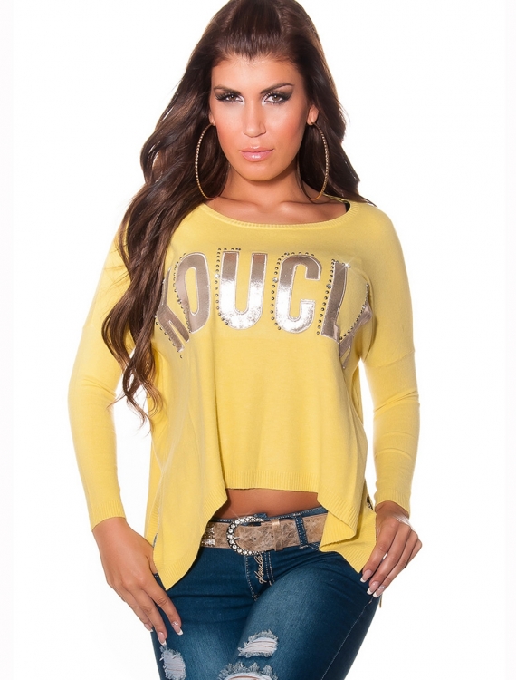 Pullover Koucla - Oversized - Gelb