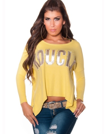 Pullover Koucla - GoldLogo - Gelb