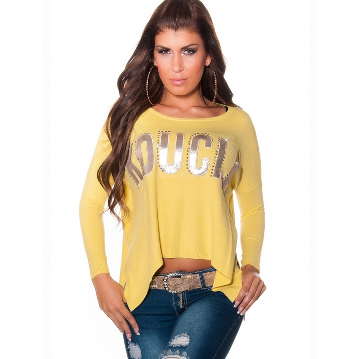 Pullover Koucla - GoldLogo - Gelb