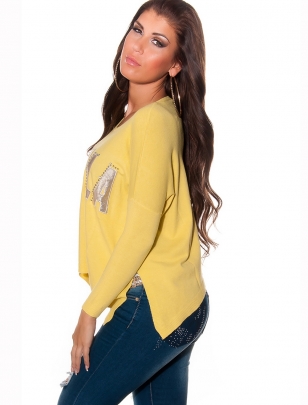 Pullover Koucla - Oversized - Gelb