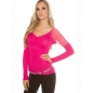 Pullover Koucla - Netzeinsatz - Pink