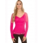 Pullover Koucla - Netzeinsatz - Pink