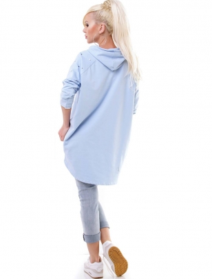 Pullover Moda Italia - Vokuhila - Blau