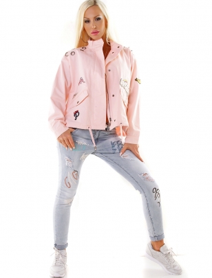 Jacke Z°Design - Patches - Rosa