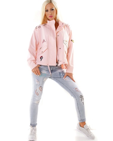 Jacke Z°Design - Patches - Rosa