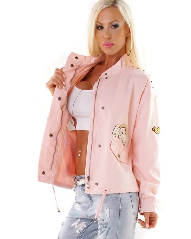 Jacke Z°Design - Patches - Rosa