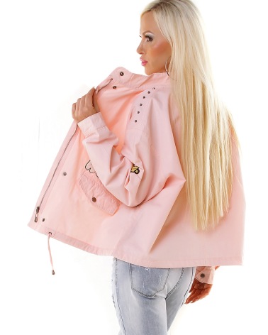 Jacke Z°Design - Patches - Rosa