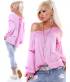 Pullover Fashion - Spitze - Weiss