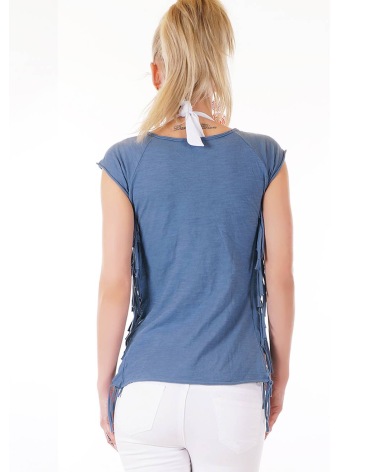 Top Made In Italy - Pump Print - Blau